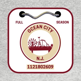 Ocean City New Jersey Beach Badge T-Shirt